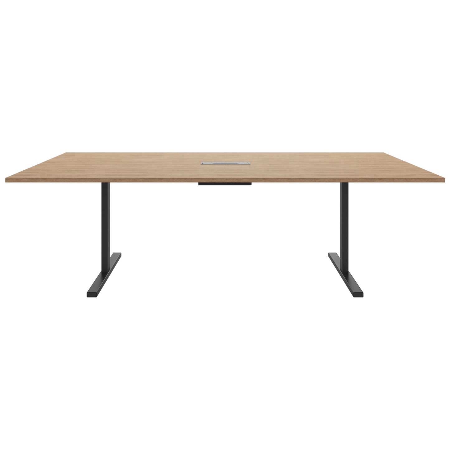 T-EASY Tableau de conférence | 2400 x 1200 mm (10 - 12 personnes), électrifié, chêne ambre