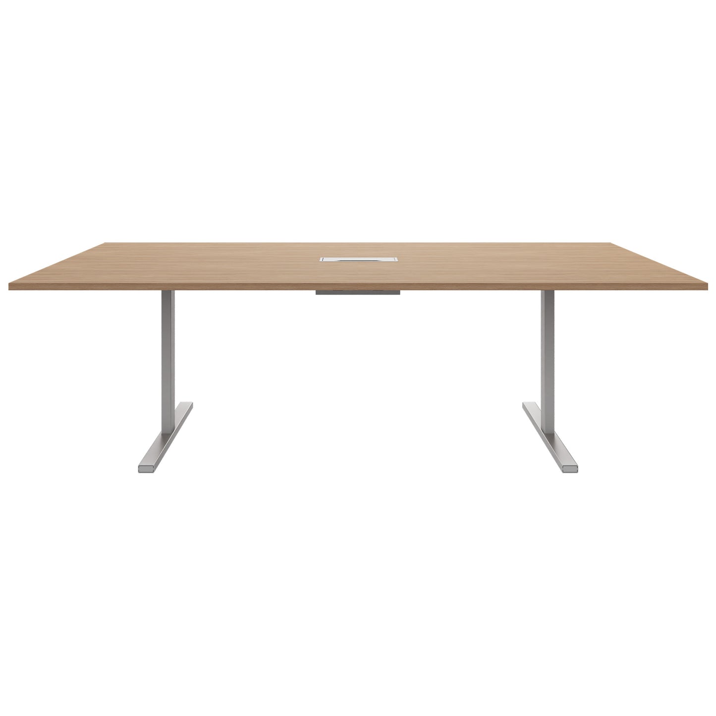 T-EASY Tableau de conférence | 2400 x 1200 mm (10 - 12 personnes), électrifié, chêne ambre