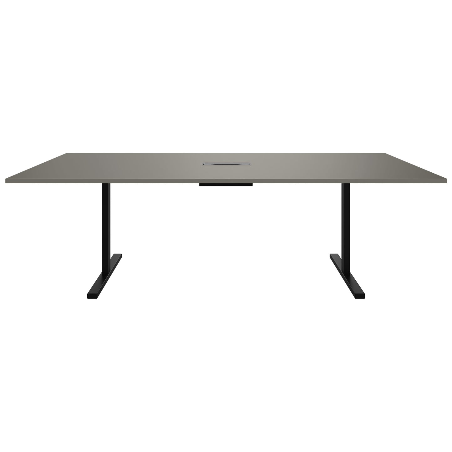 T-EASY Tableau de conférence | 2400 x 1200 mm (10 - 12 personnes), électrifié, gris cubanite