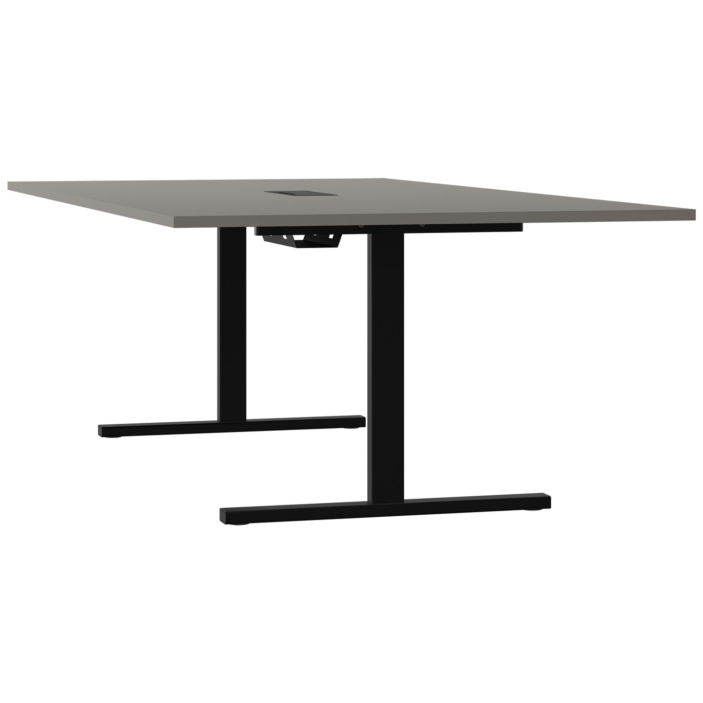 T-EASY Tableau de conférence | 2400 x 1200 mm (10 - 12 personnes), électrifié, gris cubanite