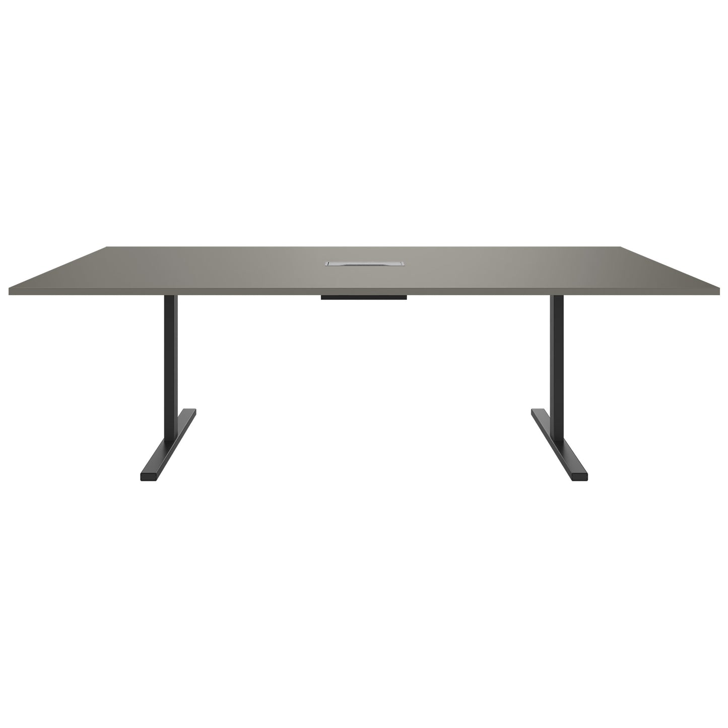 T-EASY Tableau de conférence | 2400 x 1200 mm (10 - 12 personnes), électrifié, gris cubanite