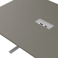 T-EASY Konferenztisch | 2400 x 1200 mm (10 - 12 Personen), elektrifiziert, Cubanitgrau - 21 Thumbnail Image