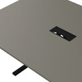 T-EASY Konferenztisch | 2400 x 1200 mm (10 - 12 Personen), elektrifiziert, Cubanitgrau - 7 Thumbnail Image