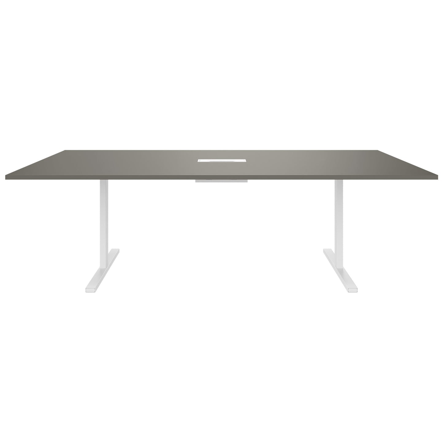 T-EASY Tableau de conférence | 2400 x 1200 mm (10 - 12 personnes), électrifié, gris cubanite