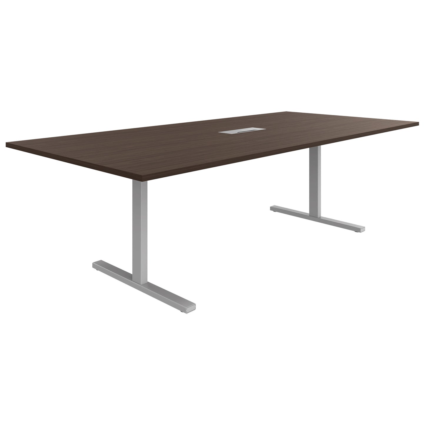 T-EASY Tabella della conferenza | 2400 x 1200 mm (10-12 persone), elettrificato, noce