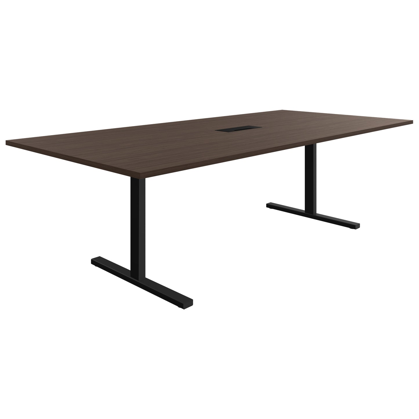 T-EASY Tabella della conferenza | 2400 x 1200 mm (10-12 persone), elettrificato, noce