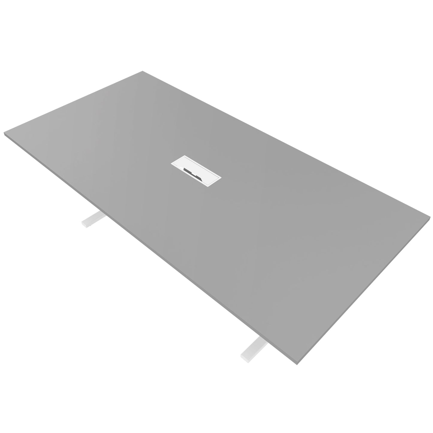 T-EASY Tabella della conferenza | 2400 x 1200 mm (10-12 persone), grigio elettrificato, perla
