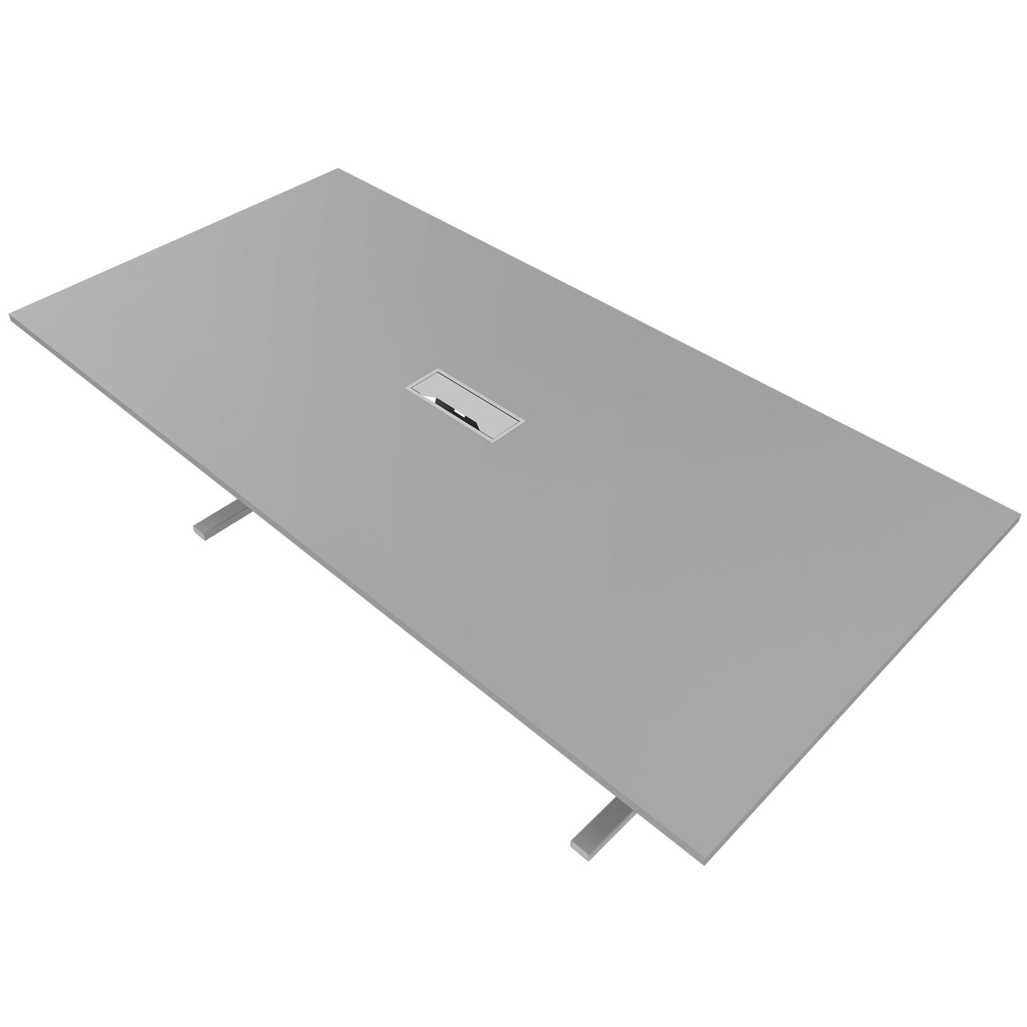 T-EASY Tabella della conferenza | 2400 x 1200 mm (10-12 persone), grigio elettrificato, perla