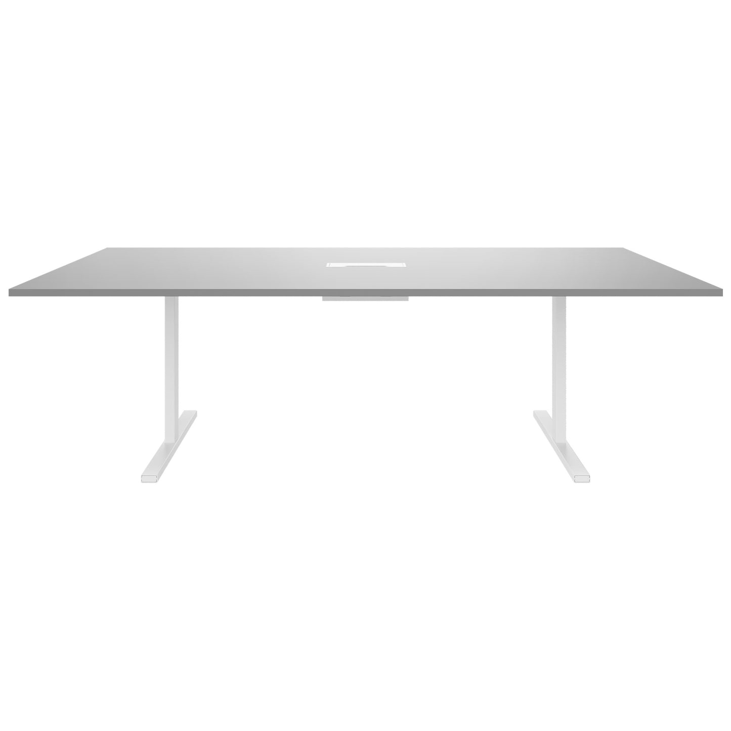 T-EASY Tabella della conferenza | 2400 x 1200 mm (10-12 persone), grigio elettrificato, perla