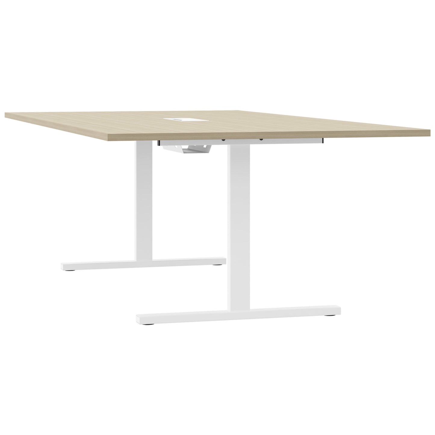 T-EASY Tableau de conférence | 2400 x 1200 mm (10 - 12 personnes), électrifiée, cendres de sable