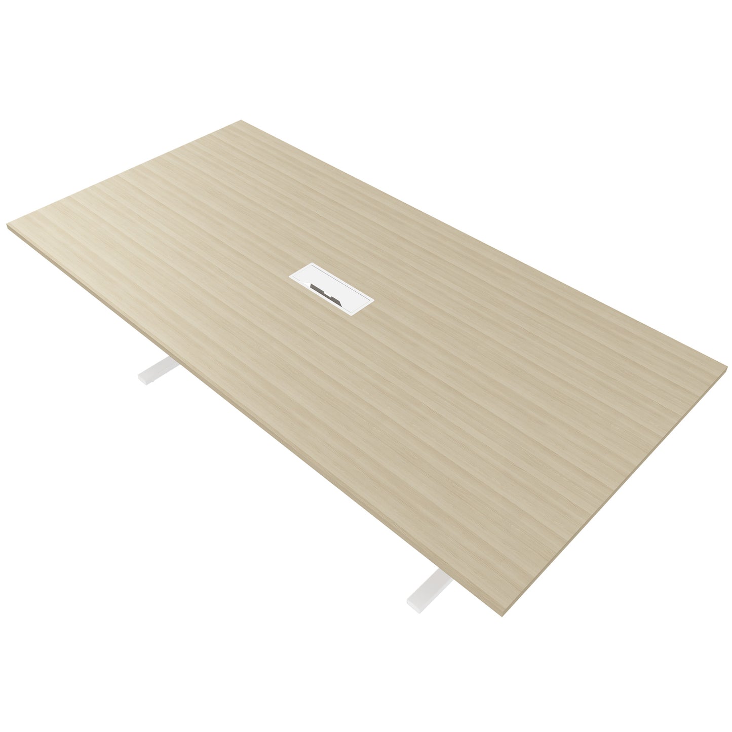 T-EASY Tableau de conférence | 2400 x 1200 mm (10 - 12 personnes), électrifiée, cendres de sable