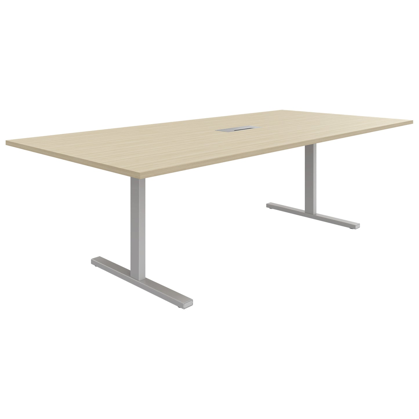 T-EASY Tableau de conférence | 2400 x 1200 mm (10 - 12 personnes), électrifiée, cendres de sable