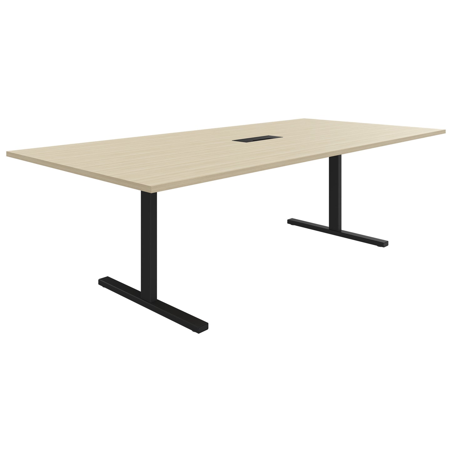 T-EASY Tableau de conférence | 2400 x 1200 mm (10 - 12 personnes), électrifiée, cendres de sable