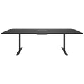 T-EASY Table de conférence | 2400 x 1200 mm (10 - 12 personnes), électrifié, noir - 2 Thumbnail Image