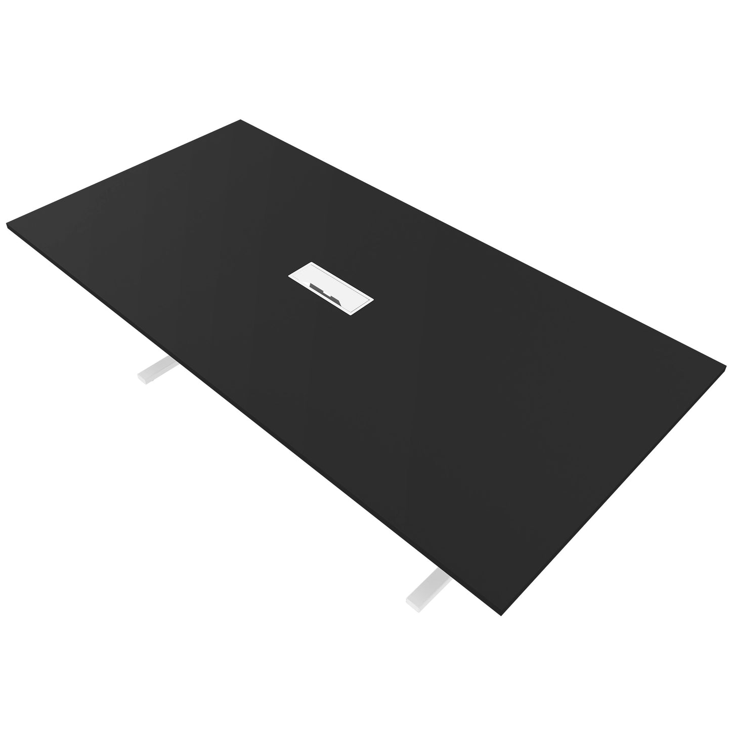 T-EASY Tableau de conférence | 2400 x 1200 mm (10 - 12 personnes), électrifié, noir