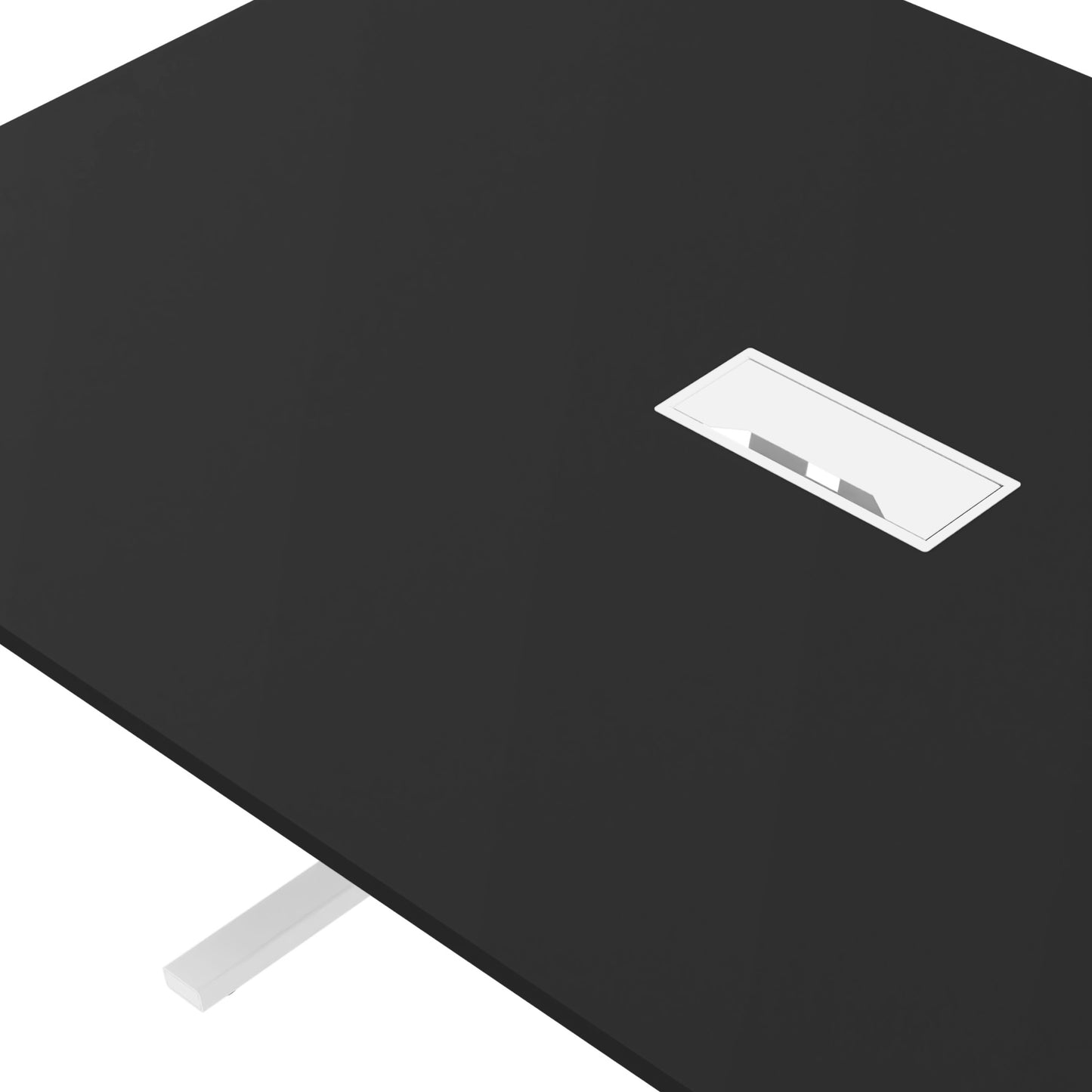 T-EASY Tableau de conférence | 2400 x 1200 mm (10 - 12 personnes), électrifié, noir