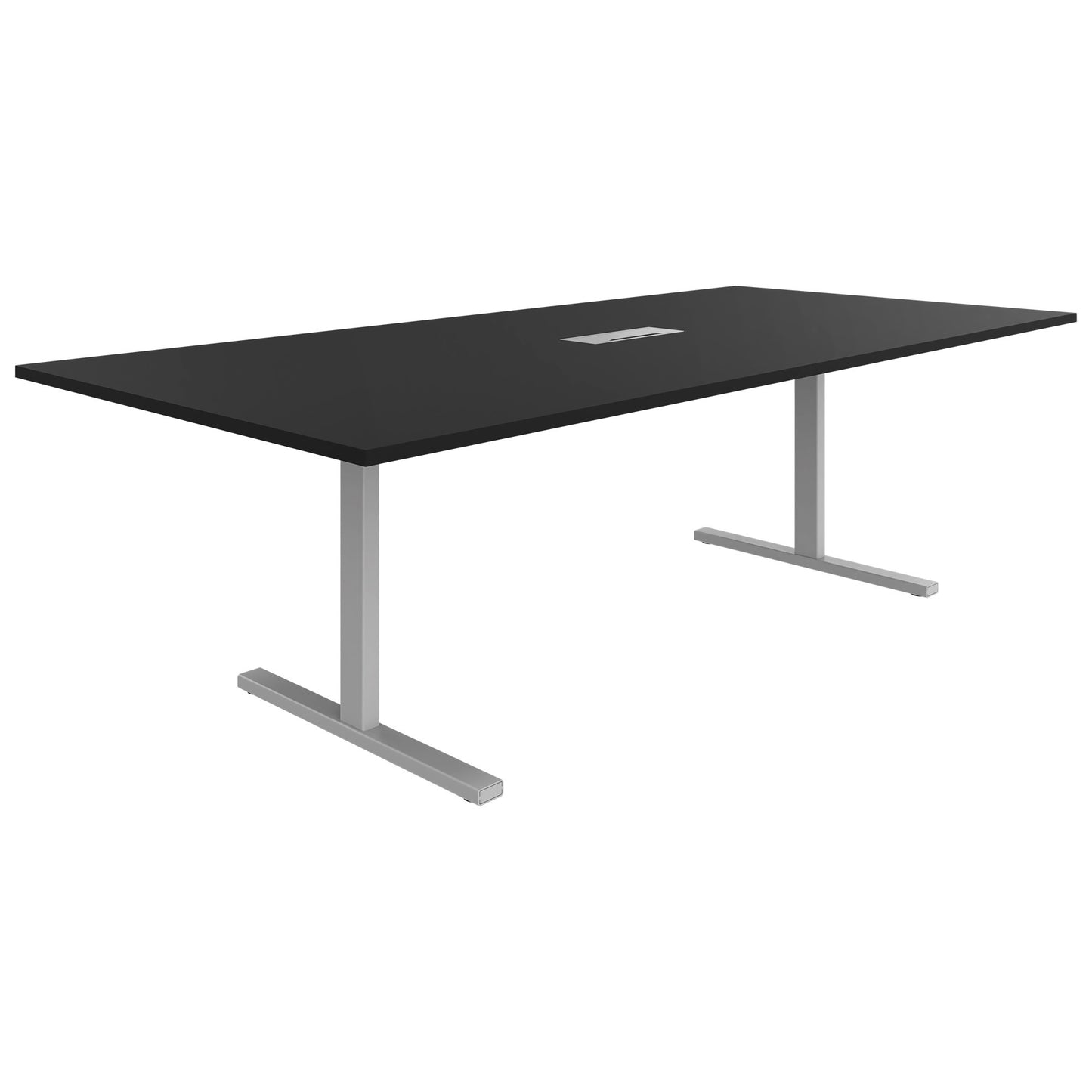 T-EASY Tableau de conférence | 2400 x 1200 mm (10 - 12 personnes), électrifié, noir
