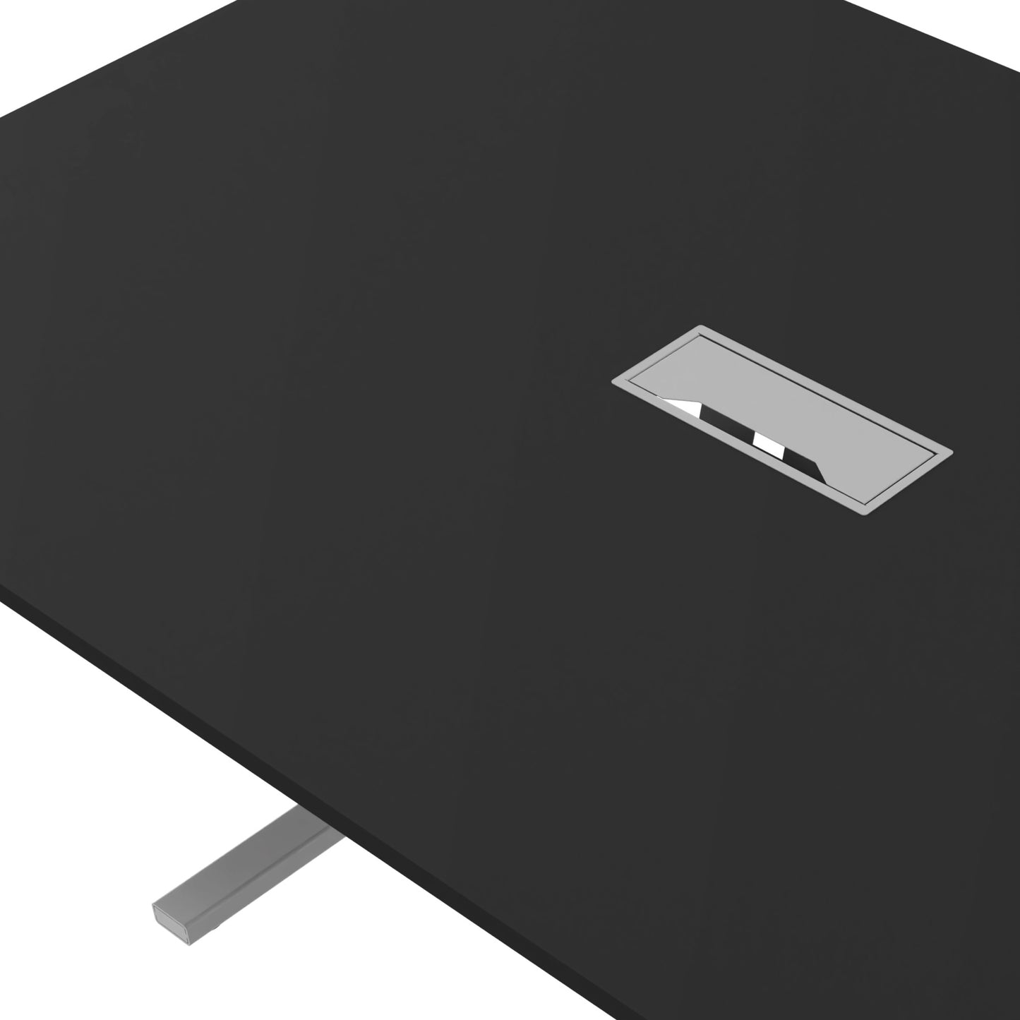 T-EASY Tableau de conférence | 2400 x 1200 mm (10 - 12 personnes), électrifié, noir