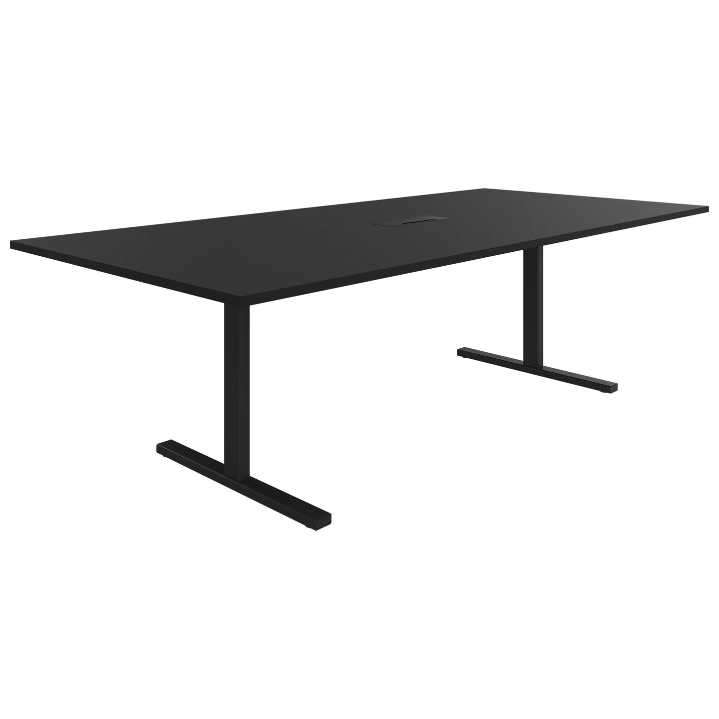 T-EASY Tableau de conférence | 2400 x 1200 mm (10 - 12 personnes), électrifié, noir