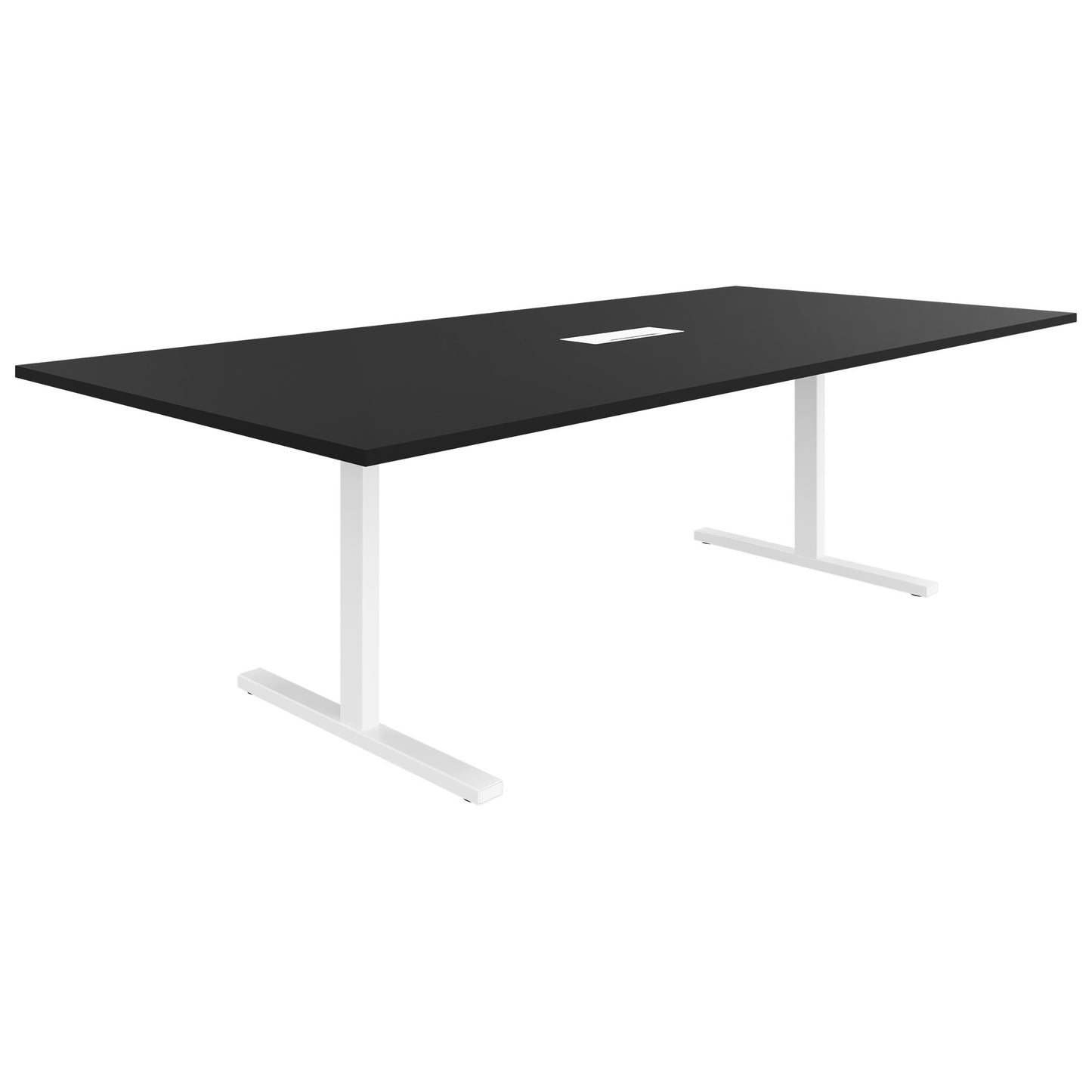 T-EASY Tableau de conférence | 2400 x 1200 mm (10 - 12 personnes), électrifié, noir