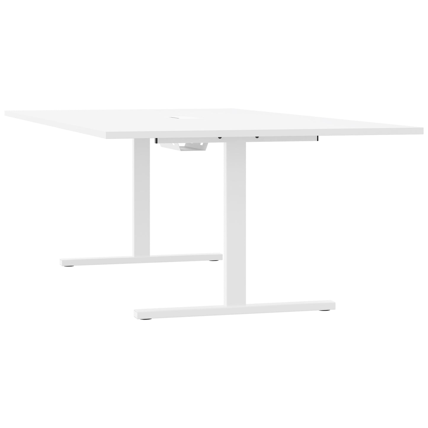 T-EASY Tableau de conférence | 2400 x 1200 mm (10 - 12 personnes), électrifié, blanc