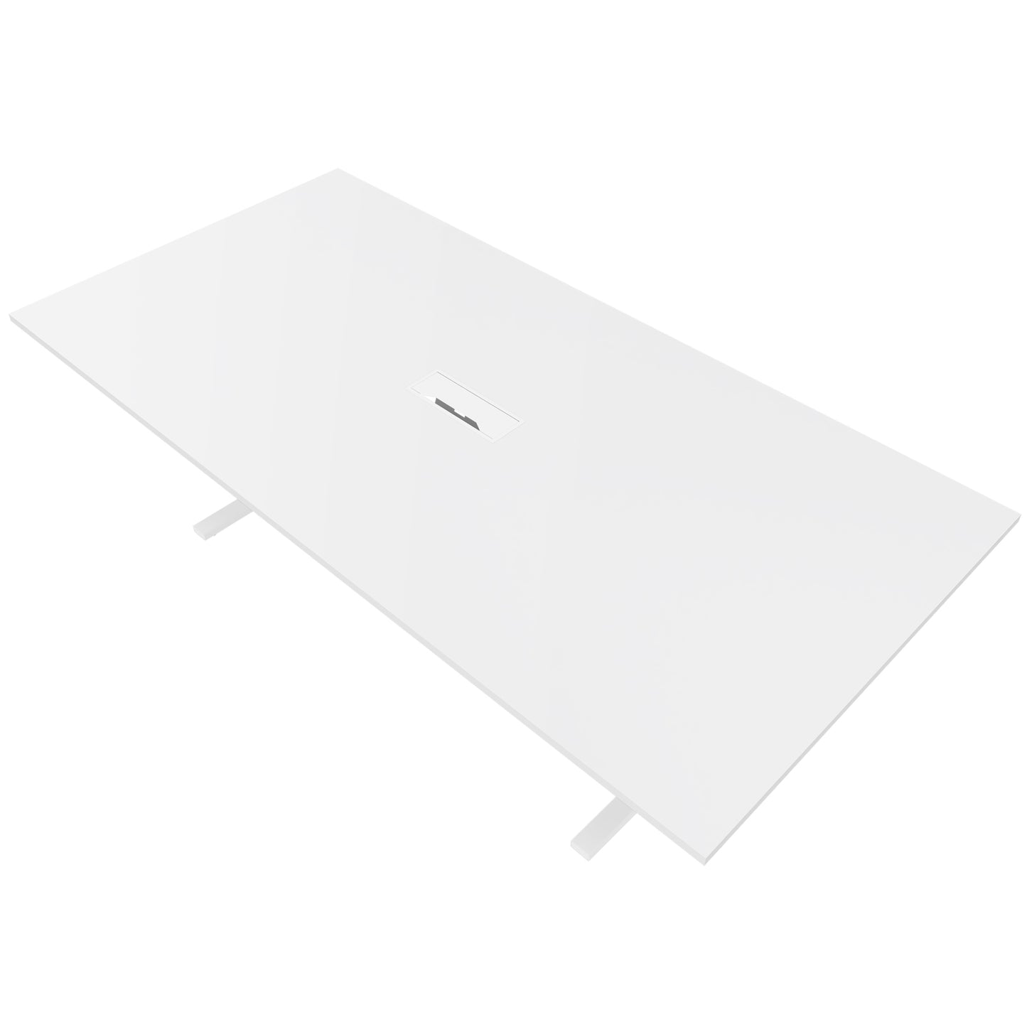 T-EASY Tableau de conférence | 2400 x 1200 mm (10 - 12 personnes), électrifié, blanc