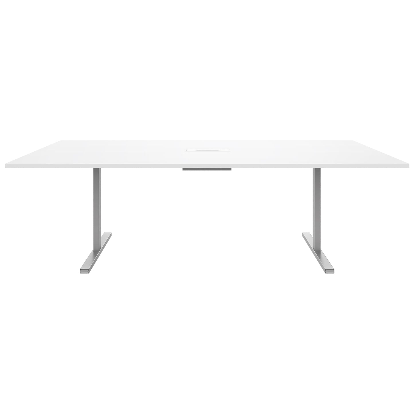 T-EASY Tableau de conférence | 2400 x 1200 mm (10 - 12 personnes), électrifié, blanc