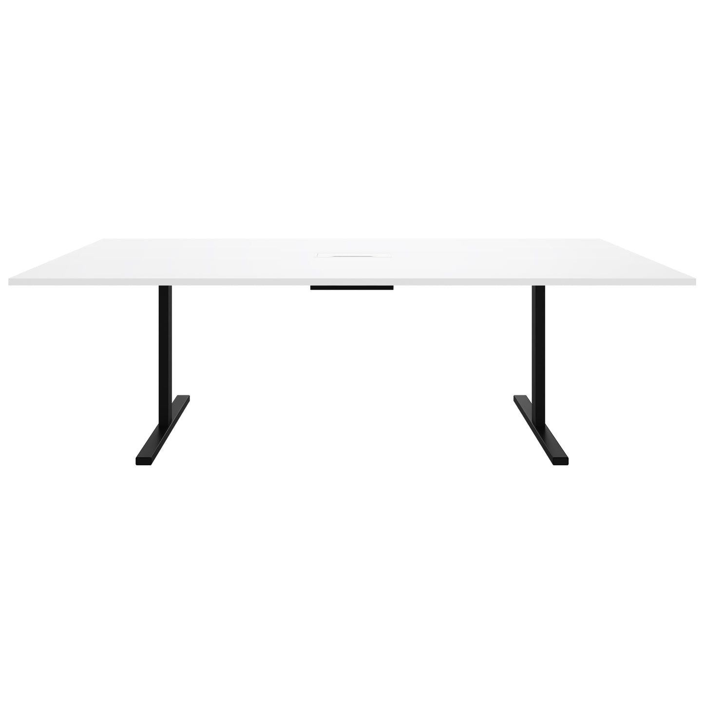 T-EASY Tableau de conférence | 2400 x 1200 mm (10 - 12 personnes), électrifié, blanc