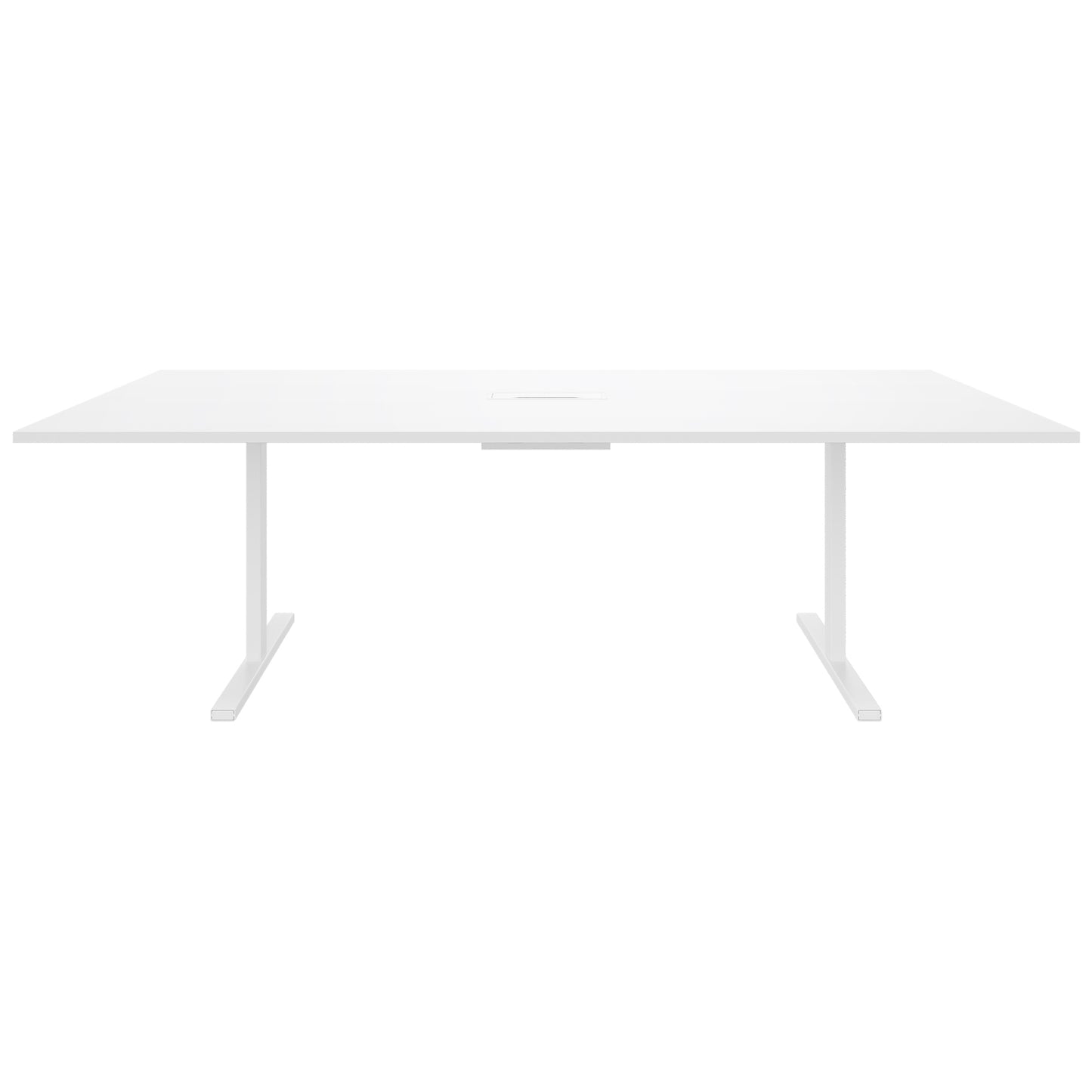 T-EASY Tableau de conférence | 2400 x 1200 mm (10 - 12 personnes), électrifié, blanc