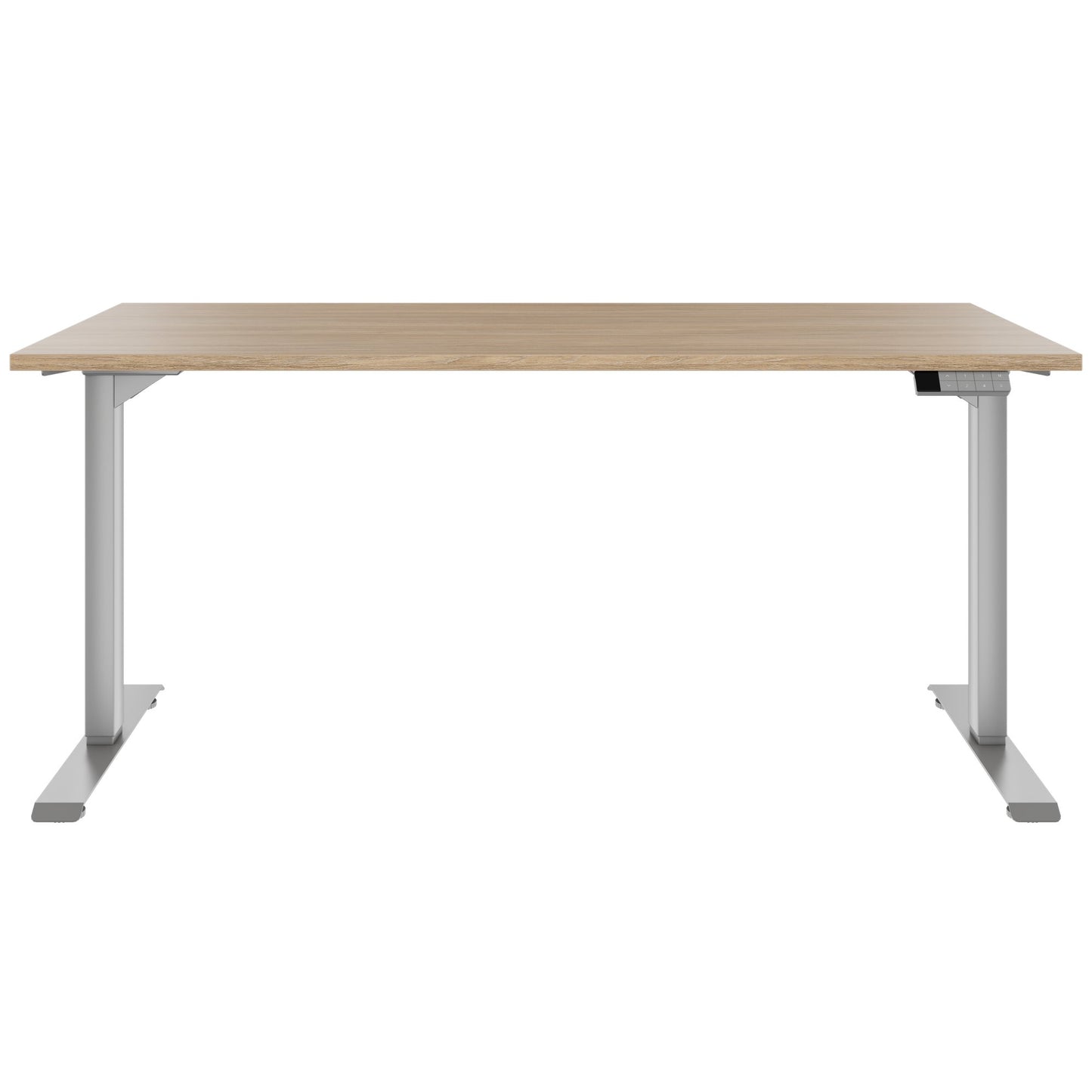 TELDRA Home, 2-Motoren-Schreibtisch | 1200 - 1600 mm, elektrisch höhenverstellbar, Bernsteineiche