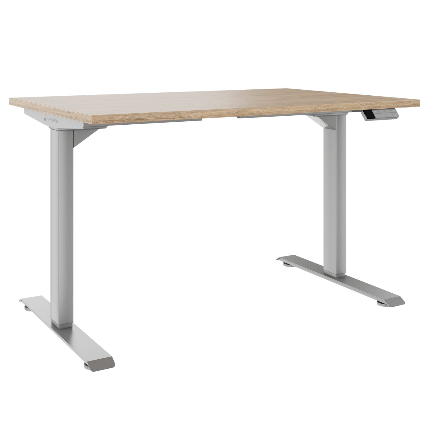 TELDRA Home, 2-Motoren-Schreibtisch | 1200 - 1600 mm, elektrisch höhenverstellbar, Bernsteineiche