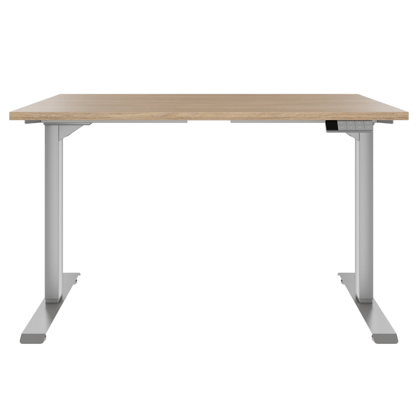TELDRA Home, 2-Motoren-Schreibtisch | 1200 - 1600 mm, elektrisch höhenverstellbar, Bernsteineiche