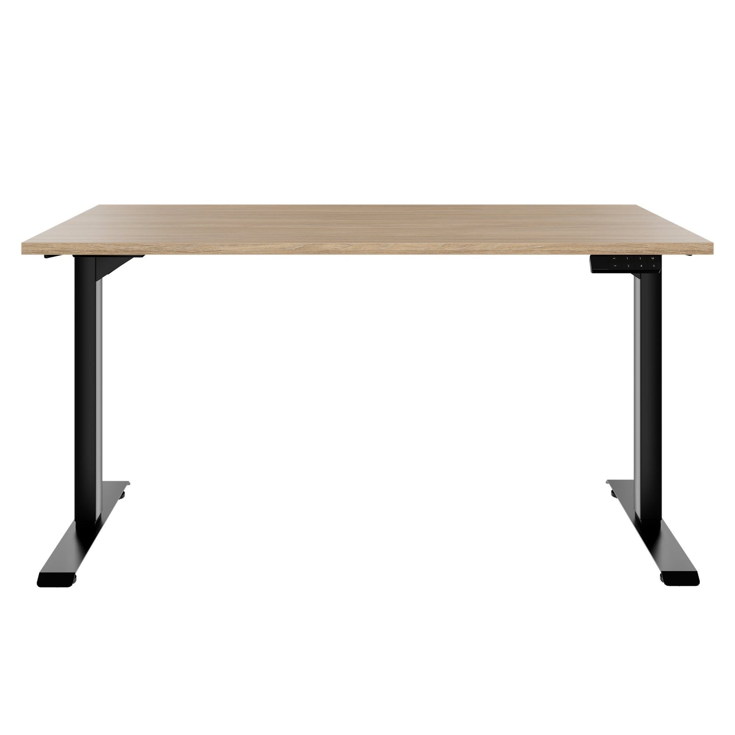 TELDRA Home, 2-Motoren-Schreibtisch | 1200 - 1600 mm, elektrisch höhenverstellbar, Bernsteineiche