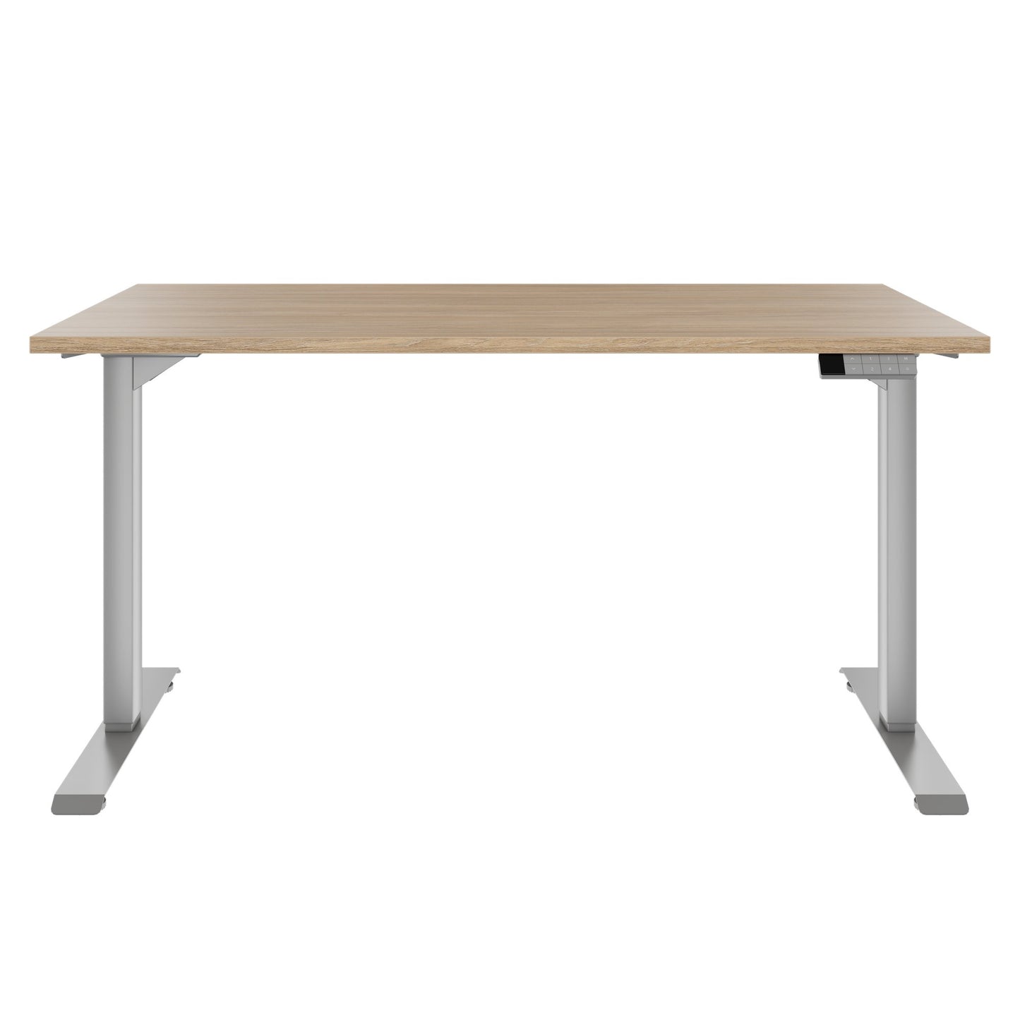 TELDRA Home, 2-Motoren-Schreibtisch | 1200 - 1600 mm, elektrisch höhenverstellbar, Bernsteineiche
