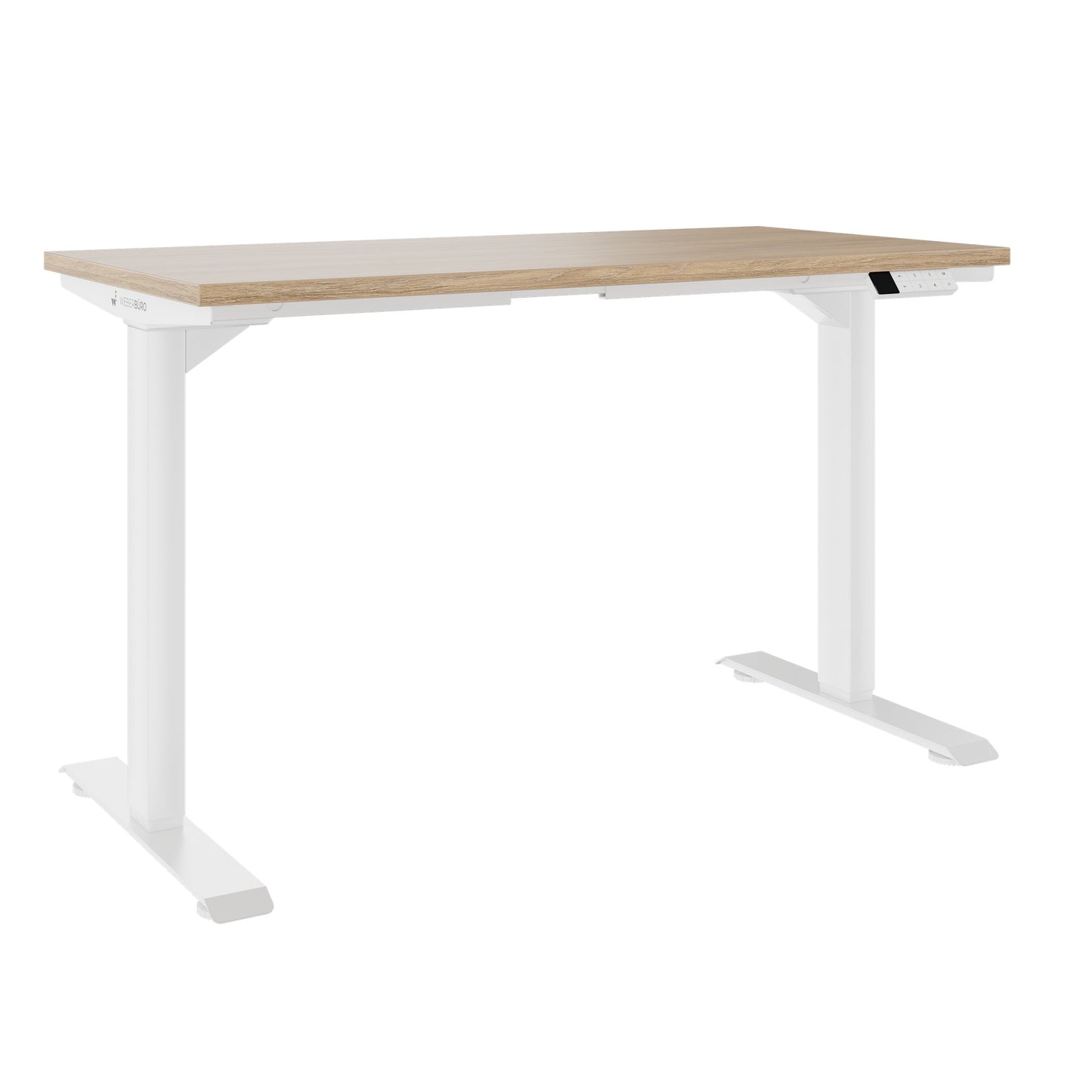 TELDRA Home, 2-Motoren-Schreibtisch | 1200 - 1600 mm, elektrisch höhenverstellbar, Bernsteineiche