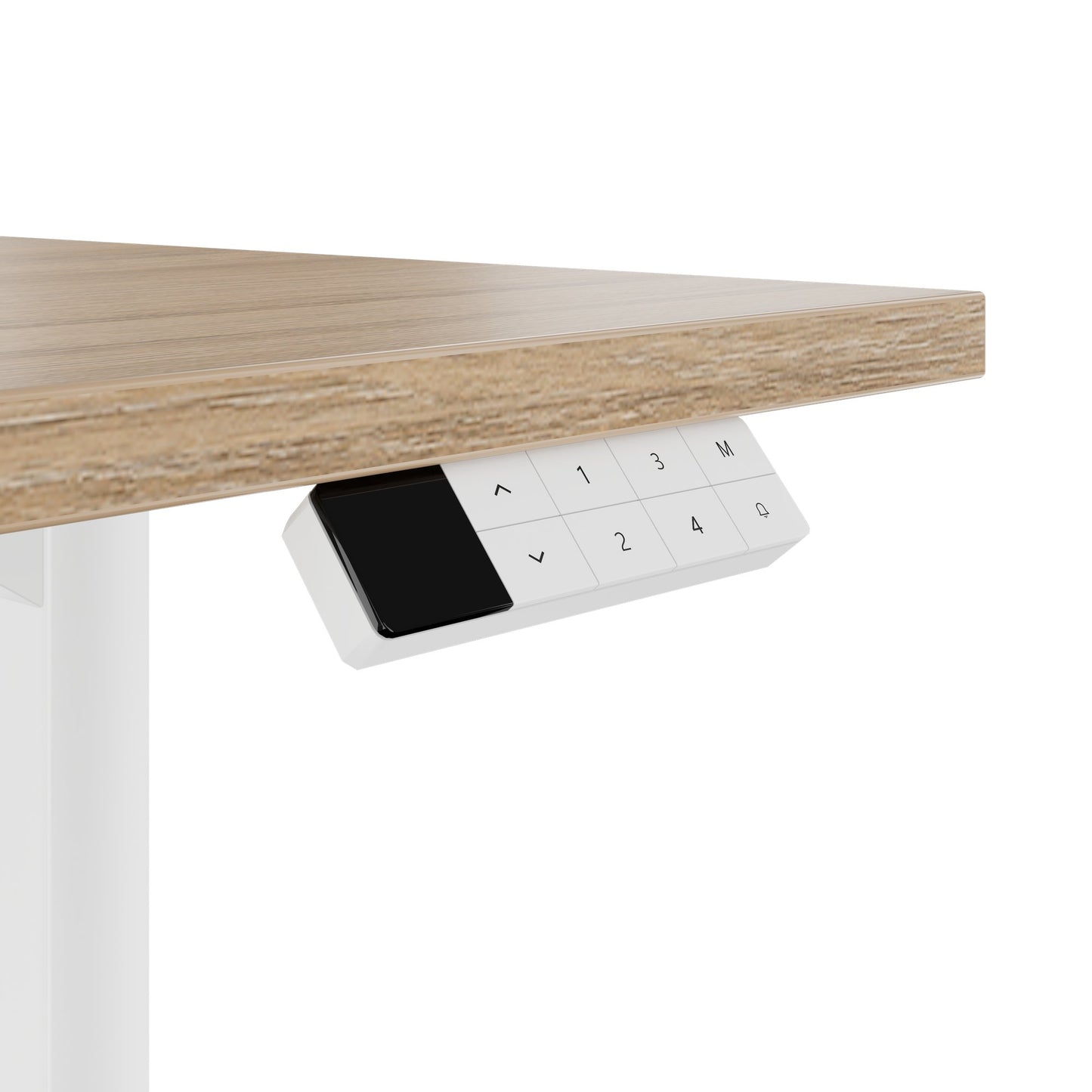 TELDRA Home, Desk a 2 motori | 1200 - 1600 mm, regolabile in altezza elettricamente, quercia ambra