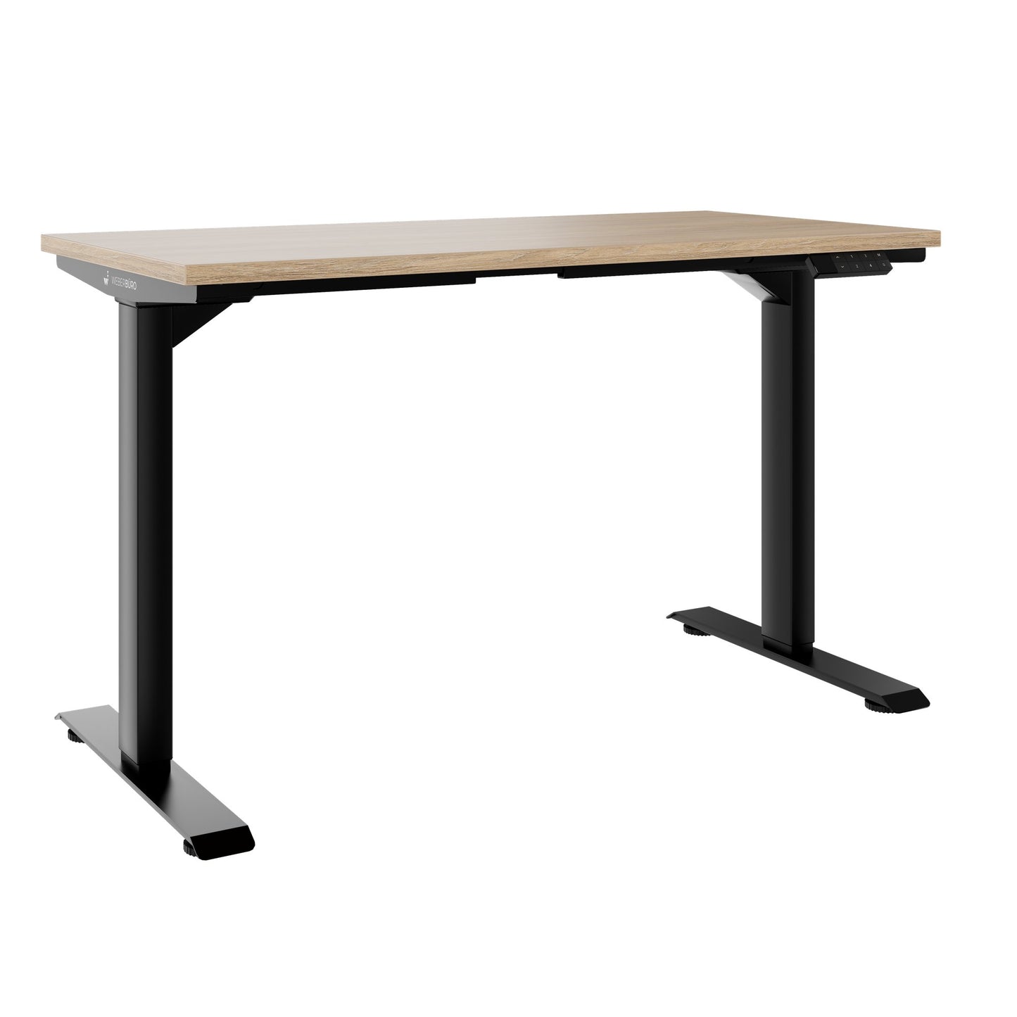 TELDRA Home, 2-Motoren-Schreibtisch | 1200 - 1600 mm, elektrisch höhenverstellbar, Bernsteineiche