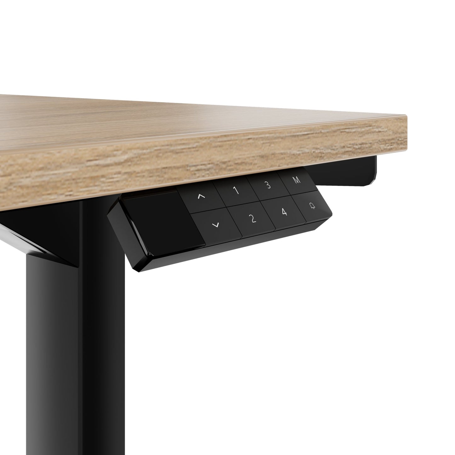 TELDRA Home, 2-Motoren-Schreibtisch | 1200 - 1600 mm, elektrisch höhenverstellbar, Bernsteineiche