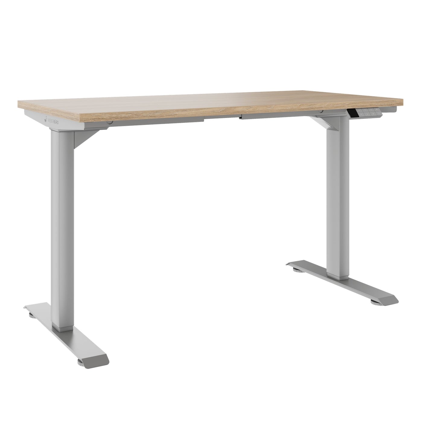 TELDRA Home, 2-Motoren-Schreibtisch | 1200 - 1600 mm, elektrisch höhenverstellbar, Bernsteineiche