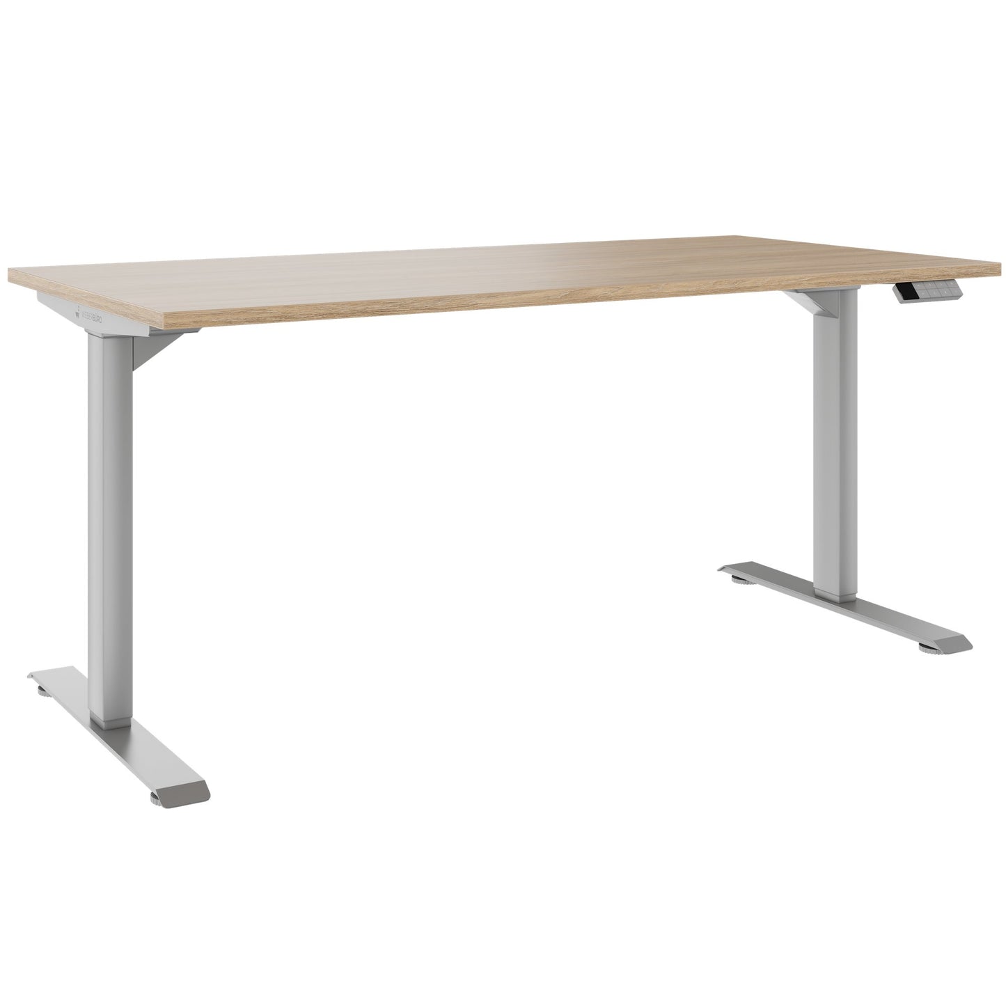 TELDRA Home, 2-Motoren-Schreibtisch | 1200 - 1600 mm, elektrisch höhenverstellbar, Bernsteineiche