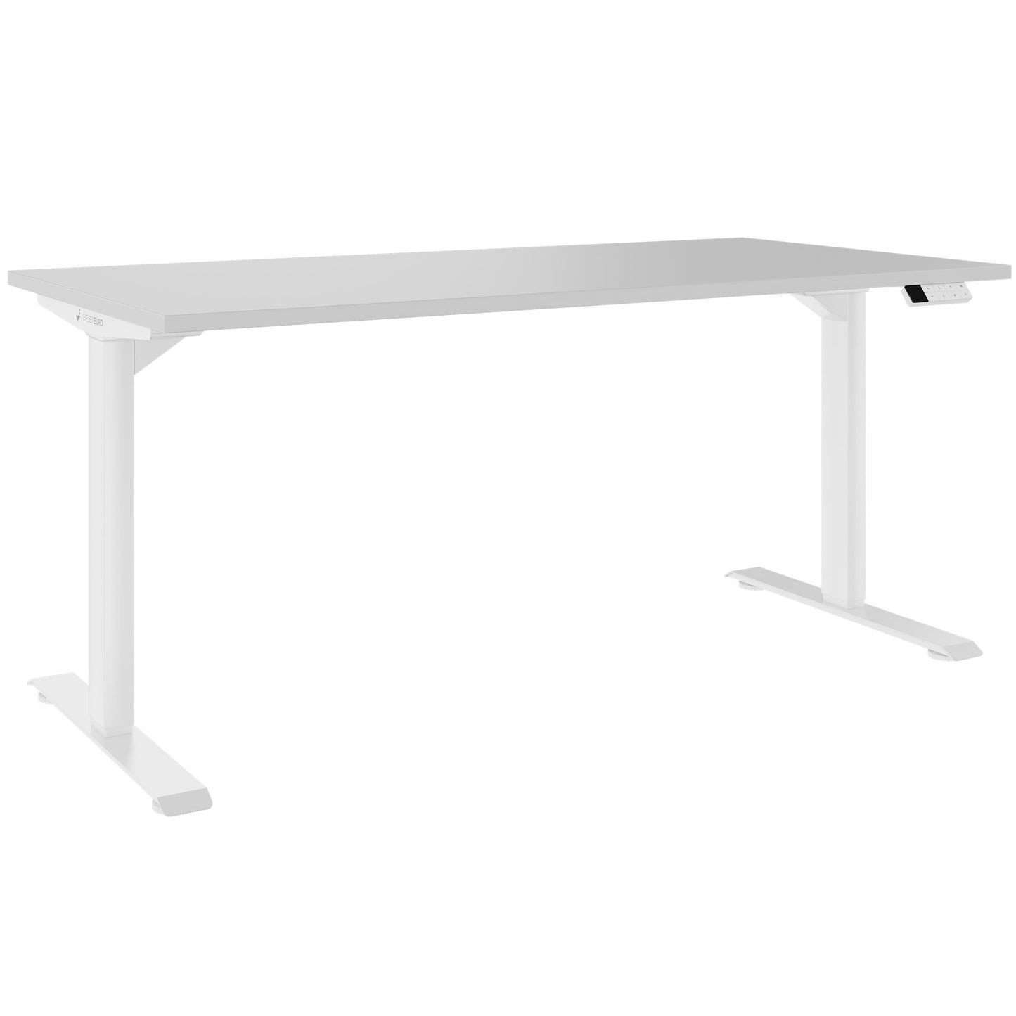 TELDRA Home, 2-Motoren-Schreibtisch | 1200 - 1400 mm, elektrisch höhenverstellbar, Perlgrau