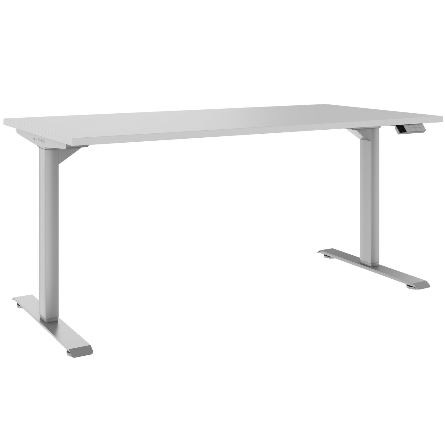 TELDRA Home, 2-Motoren-Schreibtisch | 1200 - 1400 mm, elektrisch höhenverstellbar, Perlgrau