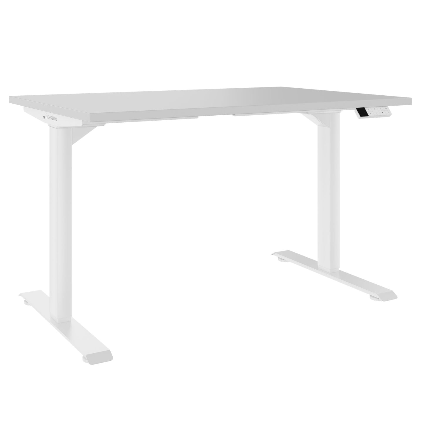 TELDRA Home, 2-Motoren-Schreibtisch | 1200 - 1400 mm, elektrisch höhenverstellbar, Perlgrau