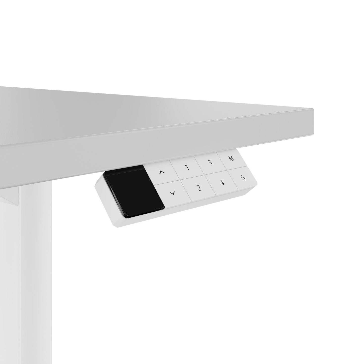 TELDRA Home, 2-Motoren-Schreibtisch | 1200 - 1400 mm, elektrisch höhenverstellbar, Perlgrau