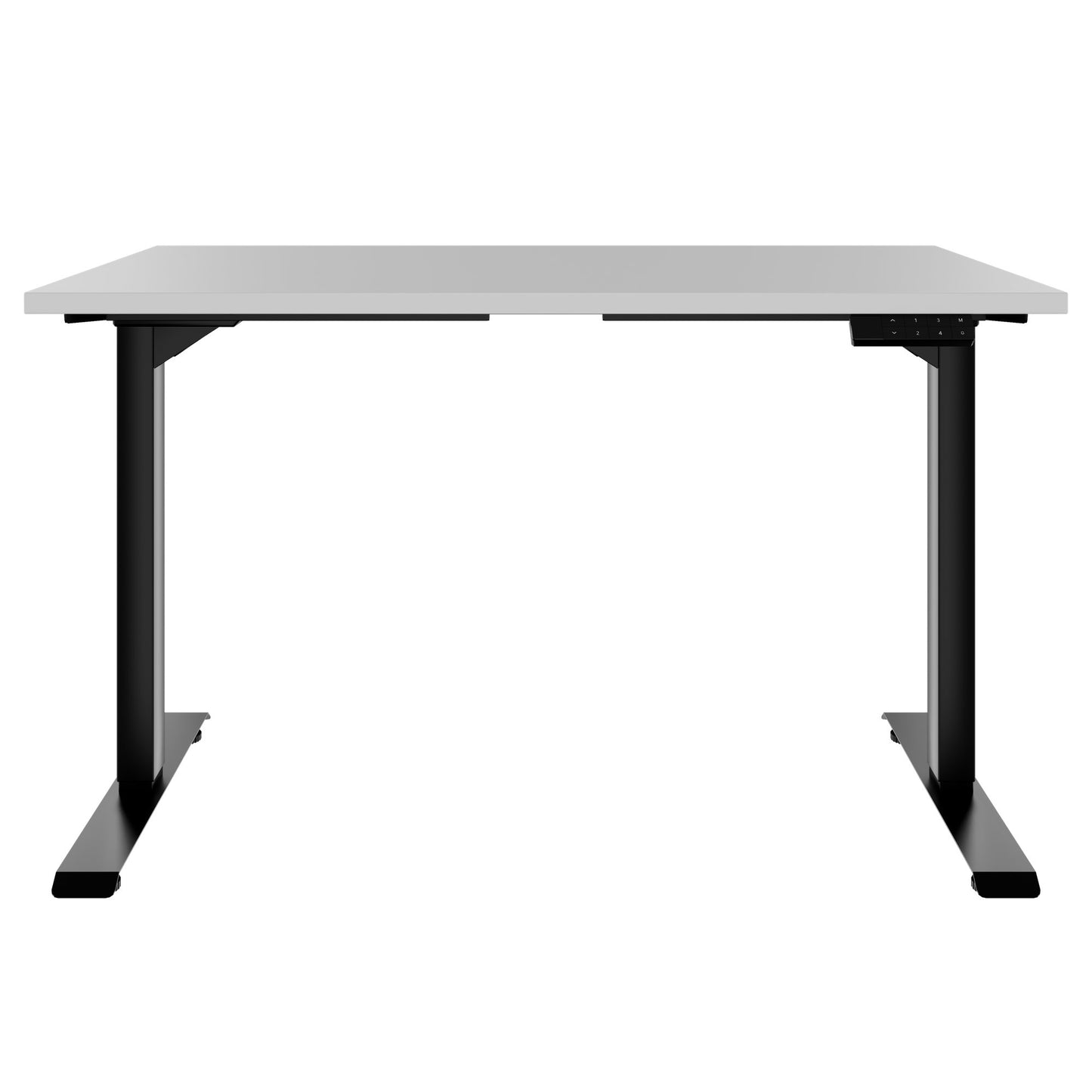 TELDRA Home, 2-Motoren-Schreibtisch | 1200 - 1400 mm, elektrisch höhenverstellbar, Perlgrau