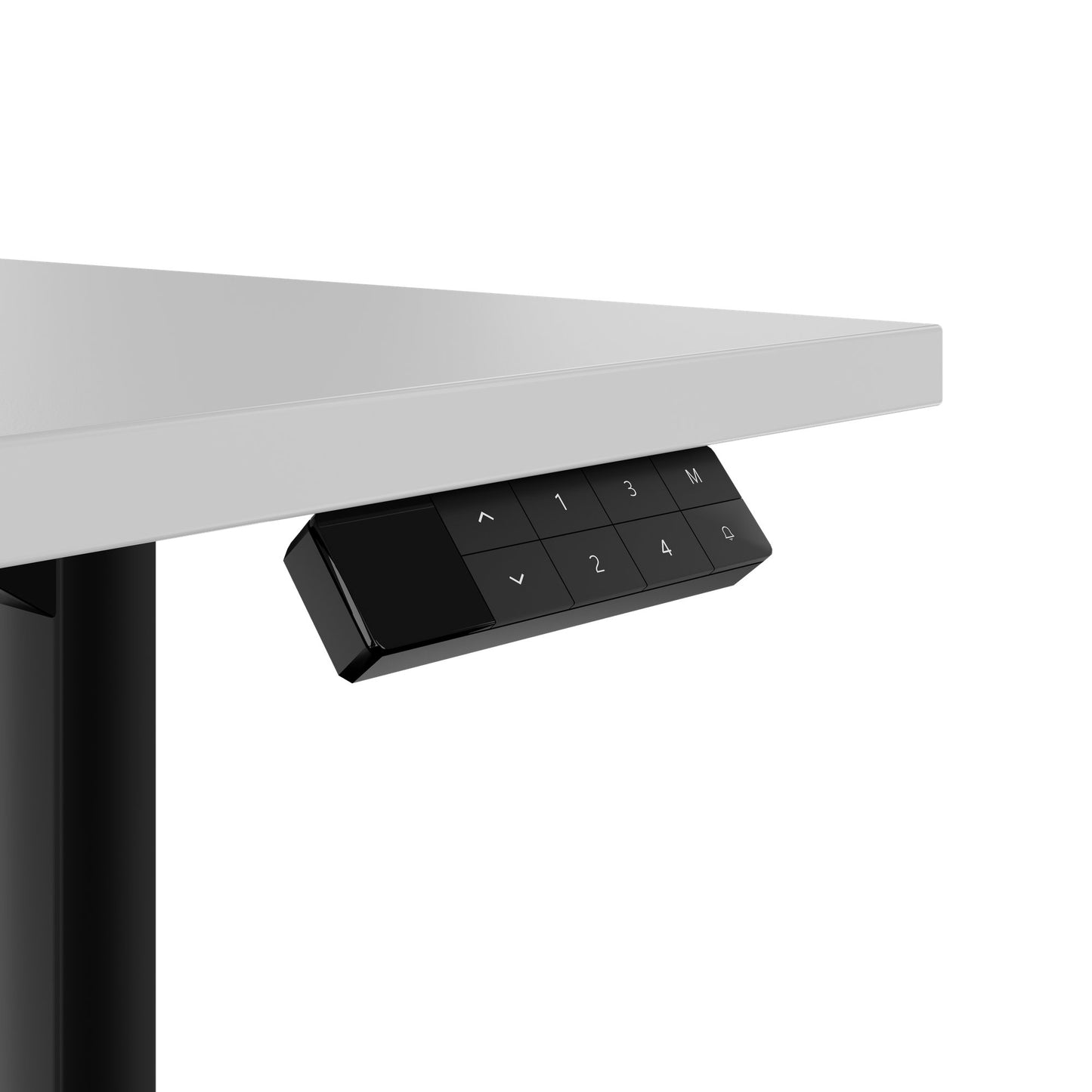 TELDRA Home, 2-Motoren-Schreibtisch | 1200 - 1400 mm, elektrisch höhenverstellbar, Perlgrau
