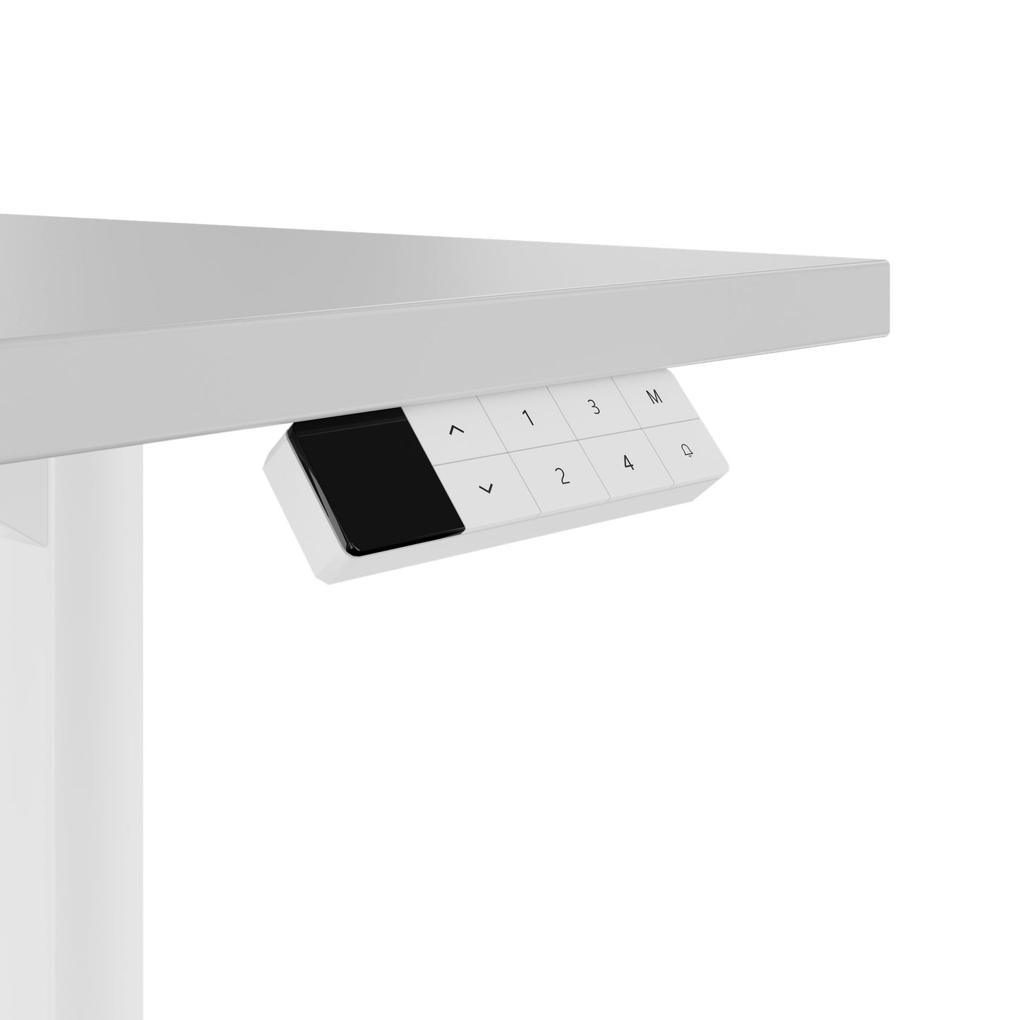 TELDRA Home, 2-Motoren-Schreibtisch | 1200 - 1400 mm, elektrisch höhenverstellbar, Perlgrau
