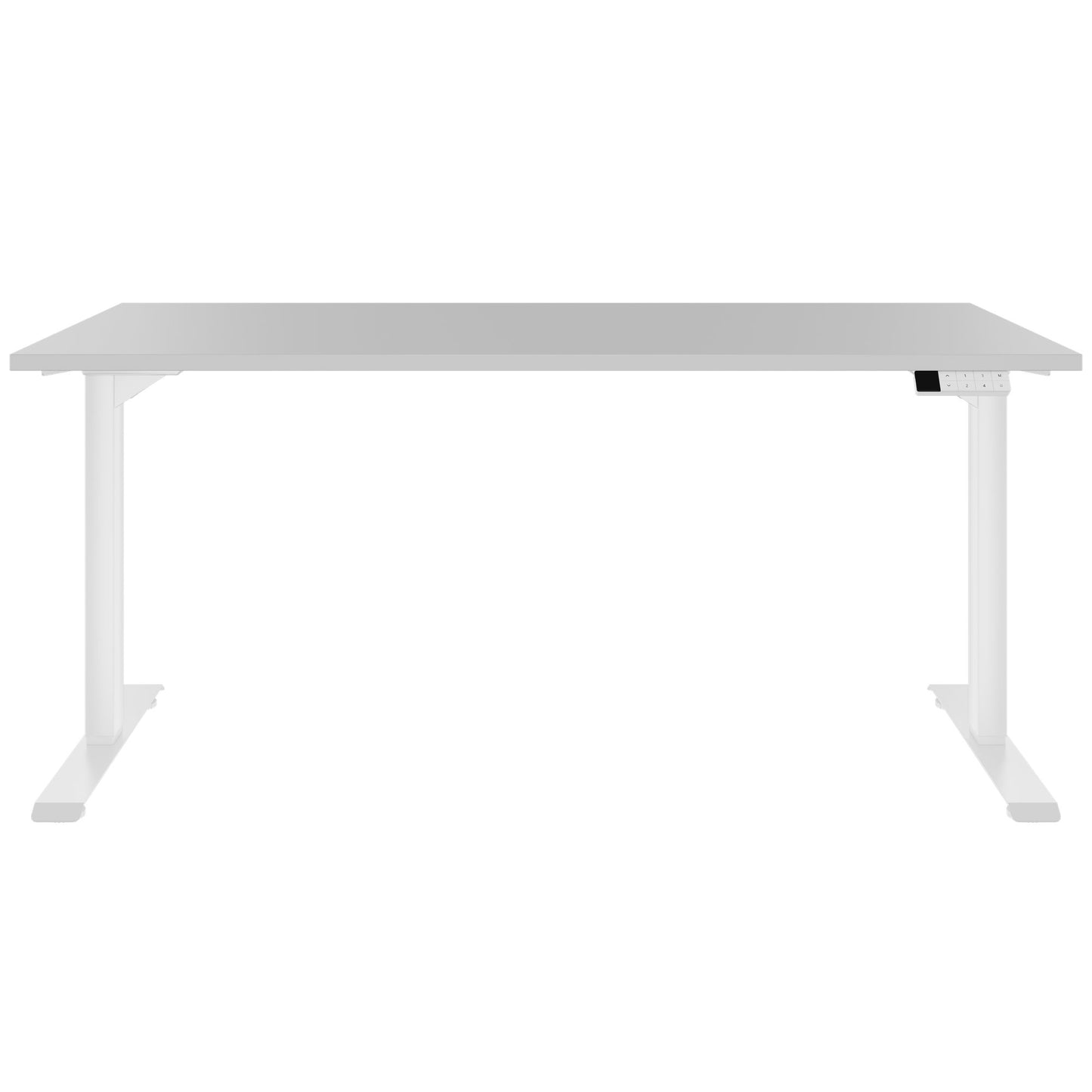 TELDRA Home, 2-Motoren-Schreibtisch | 1200 - 1400 mm, elektrisch höhenverstellbar, Perlgrau