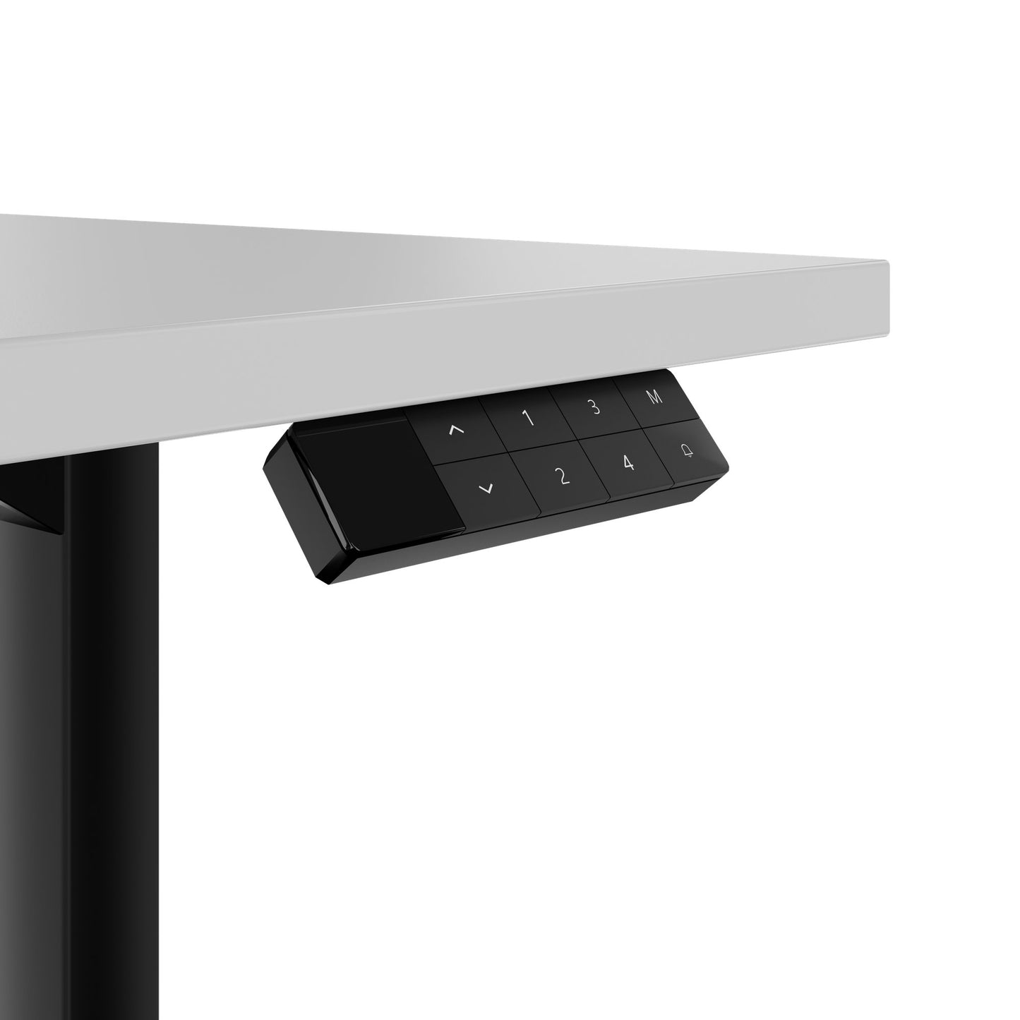 TELDRA Home, 2-Motoren-Schreibtisch | 1200 - 1400 mm, elektrisch höhenverstellbar, Perlgrau