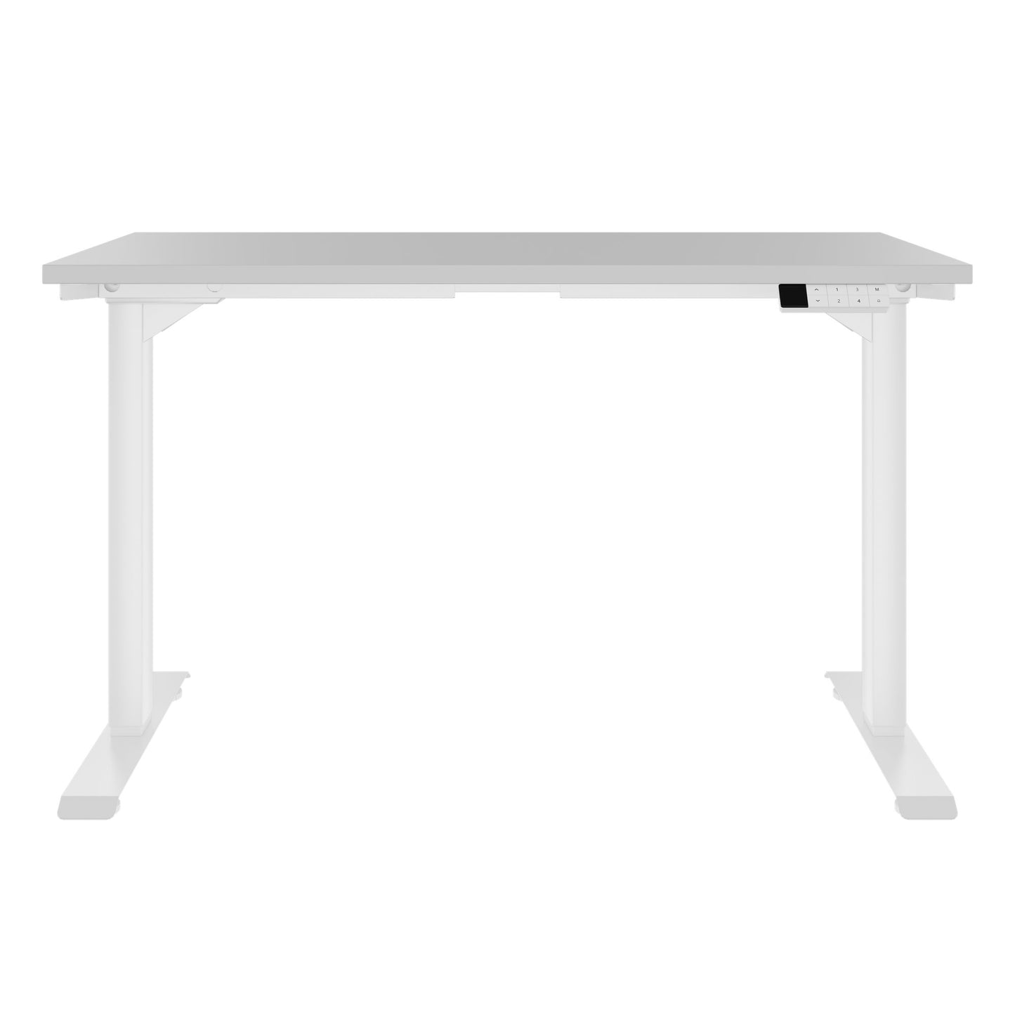 TELDRA Home, 2-Motoren-Schreibtisch | 1200 - 1400 mm, elektrisch höhenverstellbar, Perlgrau